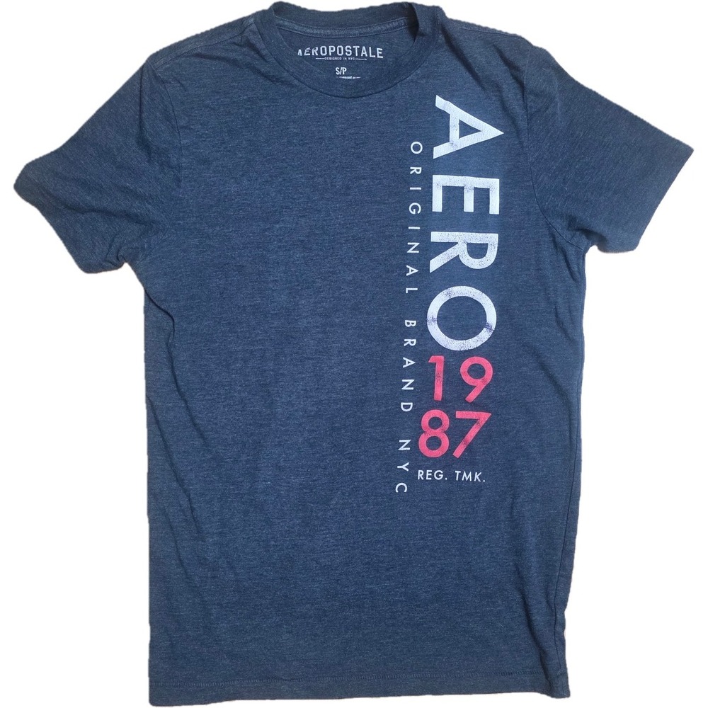 Aéropostale Men's Original Aero 1987‎ NYC Graphic Short Sleeve Tee Size Small